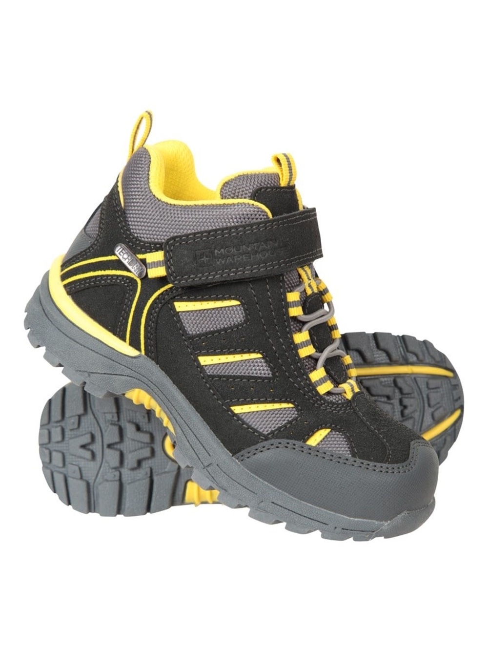 Mountain Warehouse Drift Junior Waterproof Boots Size 11 Grey Yellow
